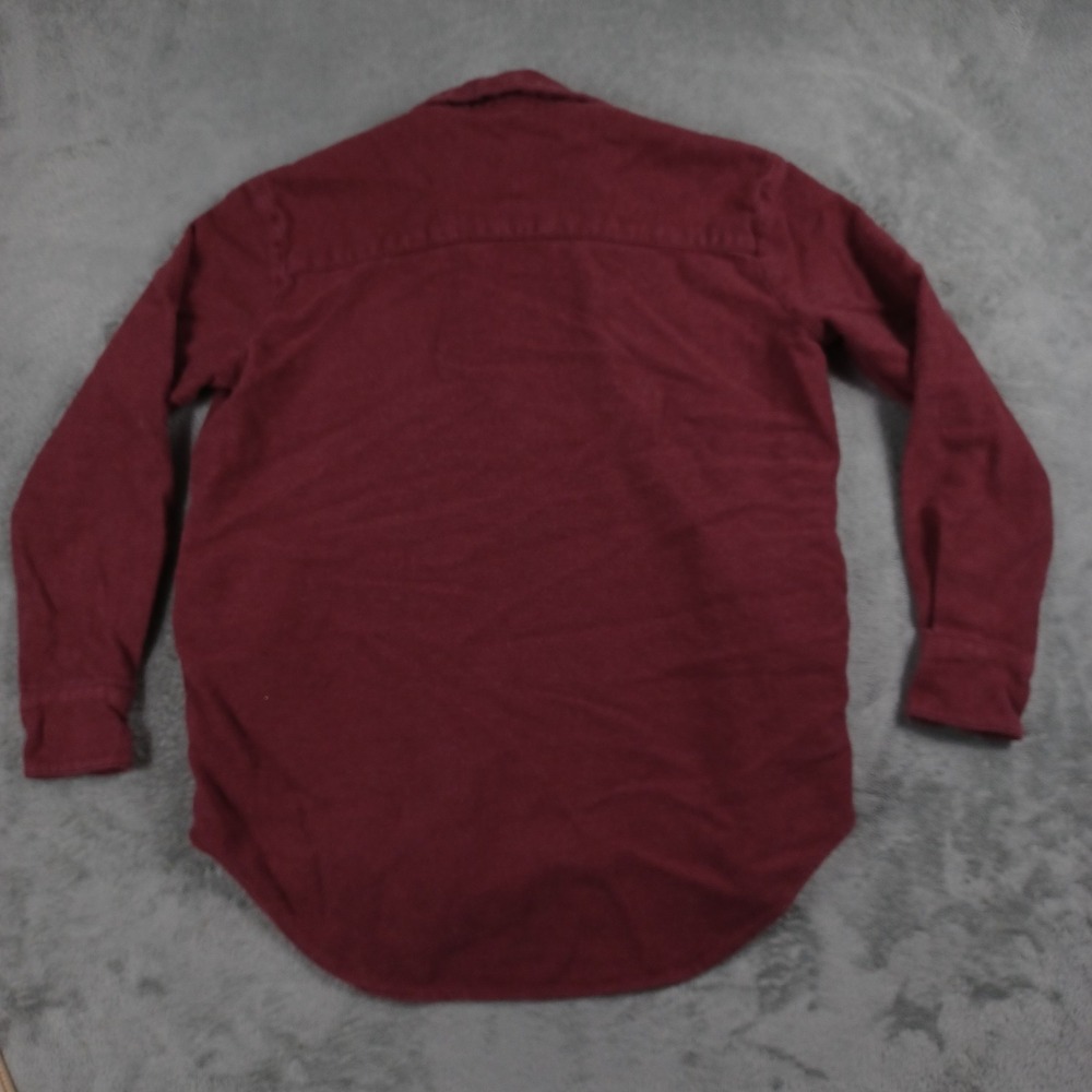 Madewell Shirt Womens XXS‎ Red Long Sleeve Button Up Pocket Top - Picture 6 of 8